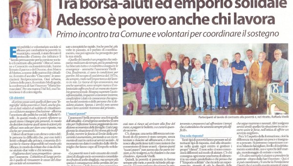 Tavolo permanente per la coesione sociale e il contrasto alla povertà